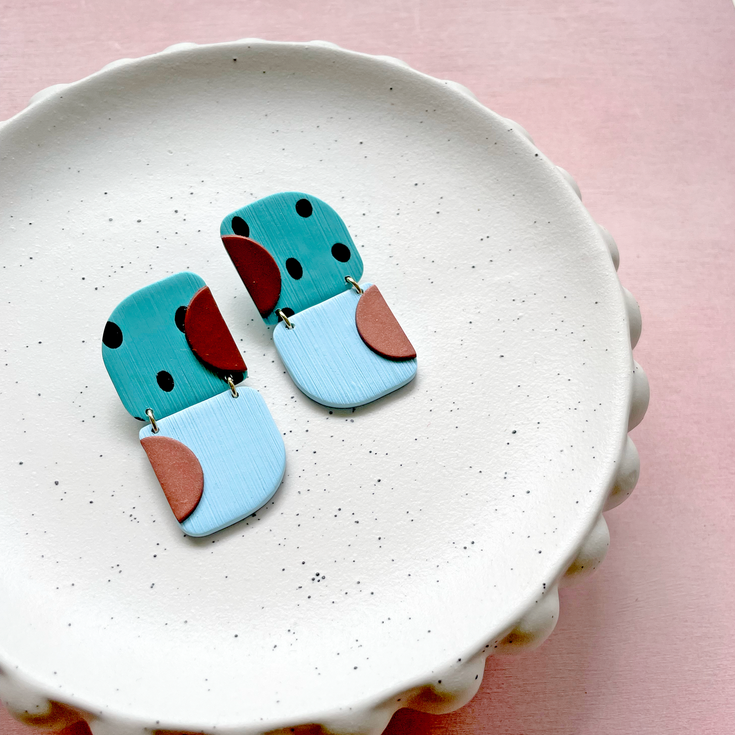 Duo Statement Studs | Blue