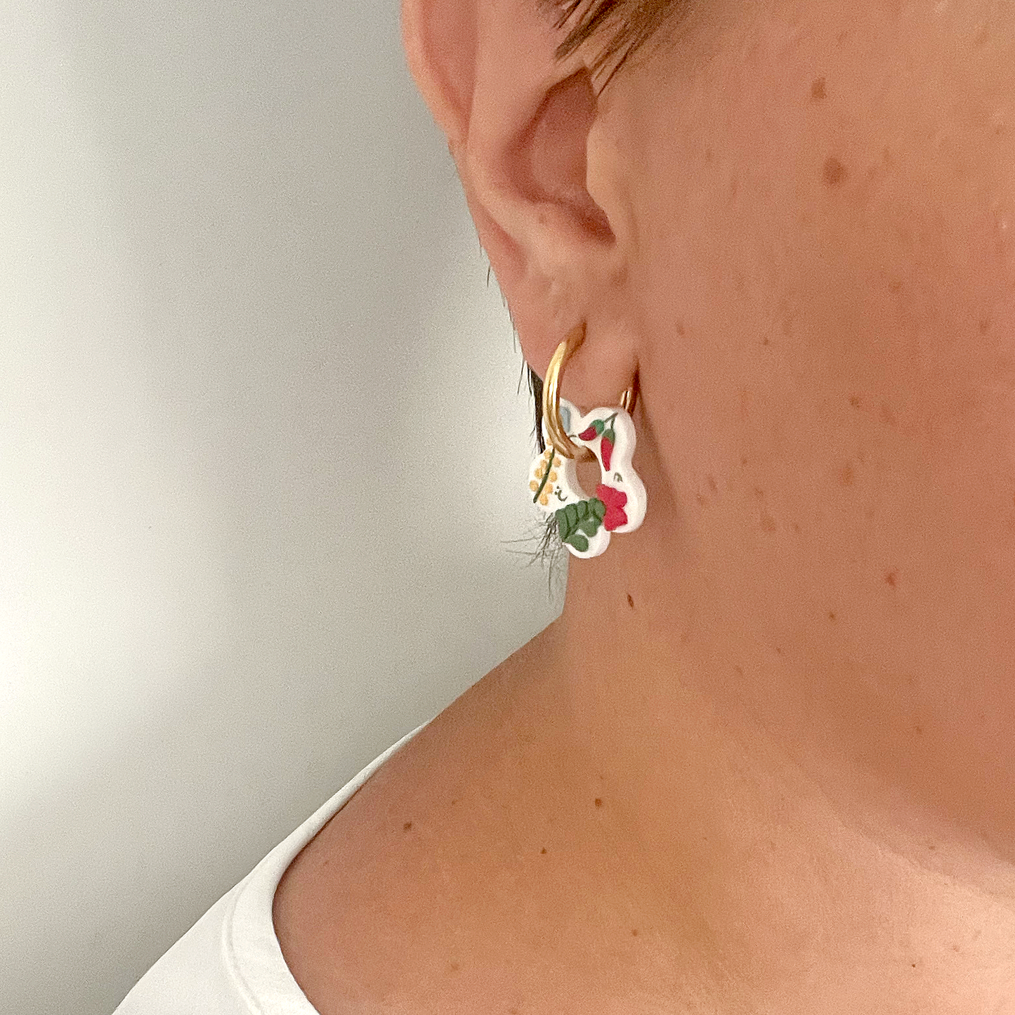 Kalocsa Collection | Petit Fleur Hoops