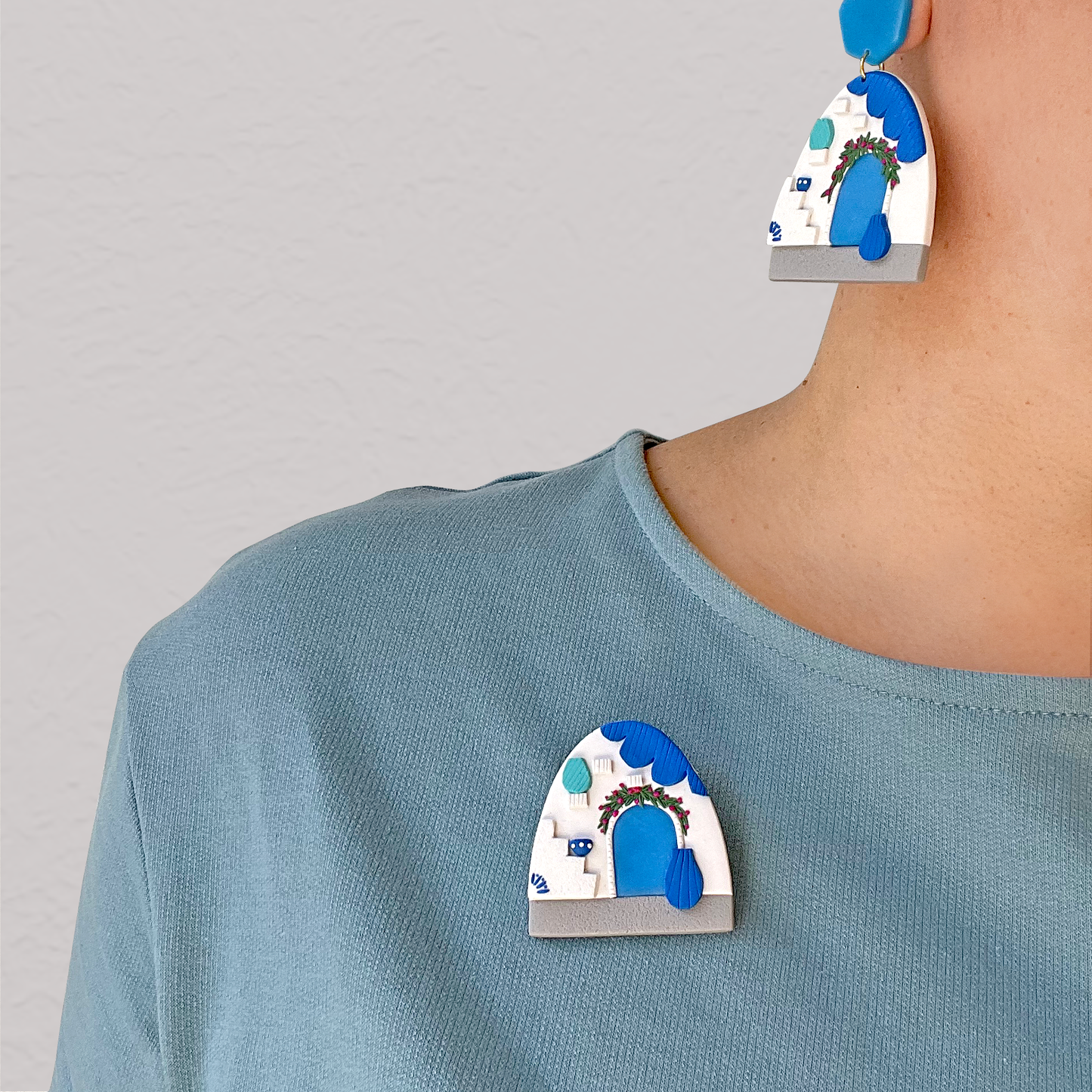 Petit Village Brooch | Greece