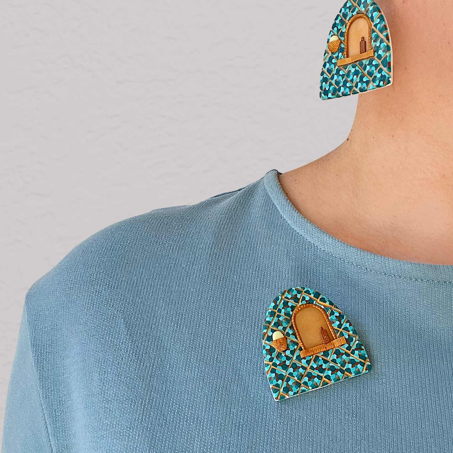Petit Village Brooch | Morocco