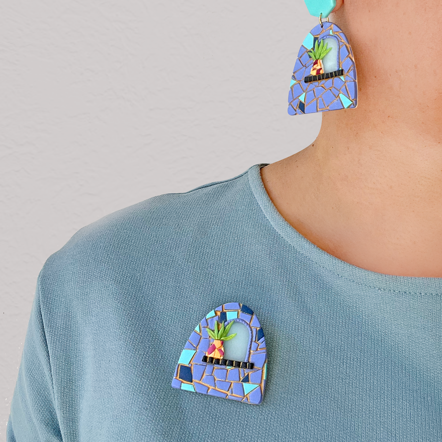 Petit Village Brooch | Spain