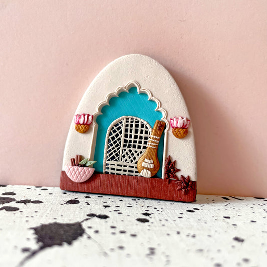 Petit Village Brooch | India